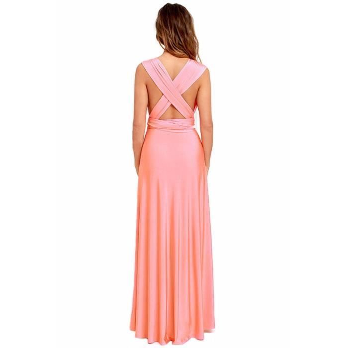 Robe Infinity Robe Longue style boh me boite de nuit effet