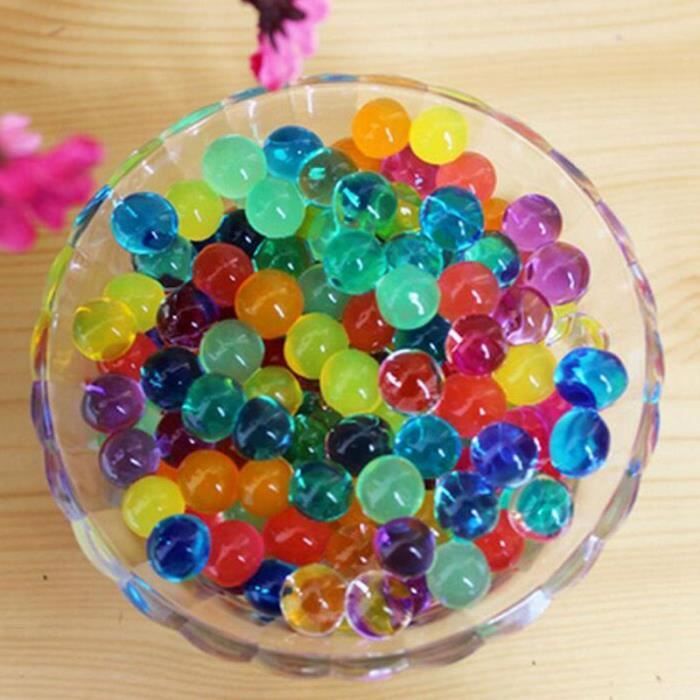 5000 pieces de perles d'eau gelee elastique, perles absorbantes, couleurs  melangees, taille 2.5-3mm - Cdiscount Animalerie