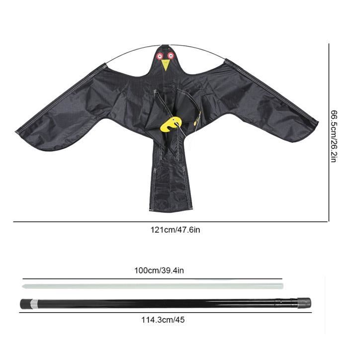 Bonne Etoiley - 10M Cerf-Volant Effaroucheur D'oiseaux Anti-Oiseaux Pour Ferme Tissu En Nylon