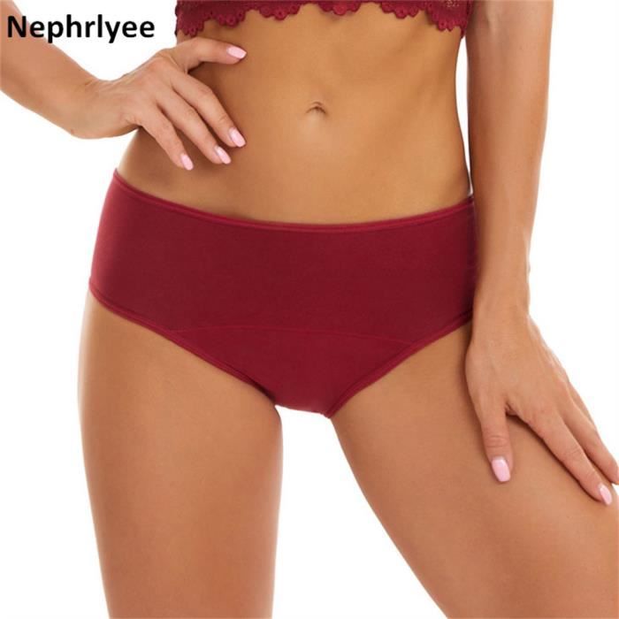 Culotte slip Culotte Menstruelle Imperm able en Coton pour Femme