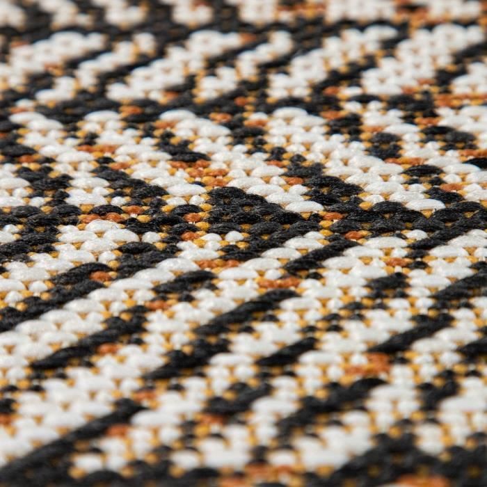 Tapis D'extérieur 120x170 Cm - Style Scandinave & Bohème - Pour Terrasse, Balcon, Jardin - Résistant Et Facile à Nettoyer