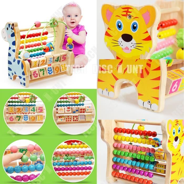 TD® Jouet enfants bébé apprentissage ludique amuser développement jeux  cadeau créatif éducatif instructif chiffres compter en bois s - Cdiscount  Jeux - Jouets