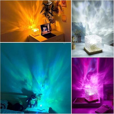 Veilleuse Dodécaèdre LED à Couleurs Changeantes - Cube Lumineux Artistique USB, Ambiance Pour Salon, Chambre, Bar