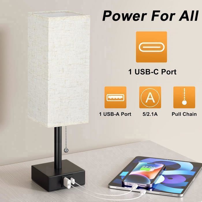 Lampe De Chevet Tactile LED – 10 Couleurs + Blanc Chaud – Batterie Intégrée 1500mAh – Minuterie 1/2/4/6h – Pour Chambre, Veilleuse Bébé
