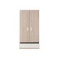 Armoire Penderie Avec Tablettes Amovibles 2 Portes 1 Tiroir En