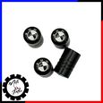 Bouchon de valve logo bmw blanc et bleu noir hexagonale M performance Motorsport voiture auto jantes pneus roues-0
