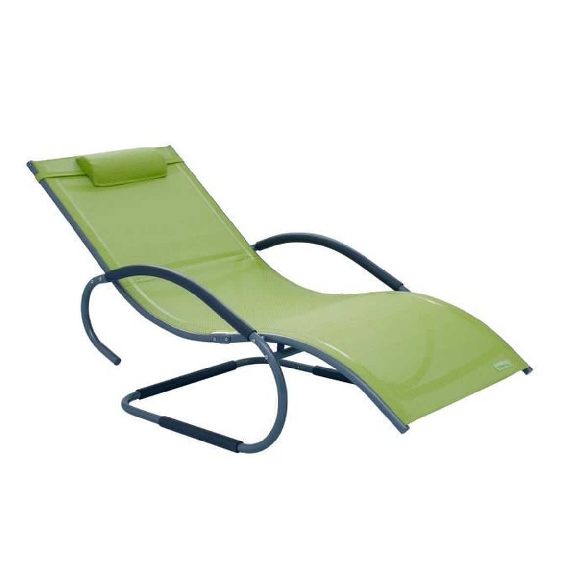 Chaise Longue Plastique Blanc  vidaxl chaise inclinable de jardin 4