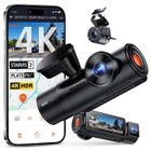 VANTRUE NEXUS-4 PROS 3 STARVIS 2 Dashcam Voiture 4K+1080P+1440P WiFi 5G GPS, Caméra embarquée infrarouge 360°HDR Mode Parking Tampon