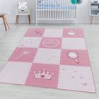 Tapis d'Enfant Chambre - Titan - Princesse - Rose - 140 x 200 cm - 100% Polypropylène - SIMPEX