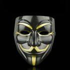 GETEK Pirate anonyme V Pour Vendetta Guy Fawkes Déguisement Masque De Visage Noir