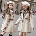 SEVENTUM Ekb Manteaux En Laine Pour Filles Vêtements D'extérieur Vestes D'hiver Pour Filles Tenues Chaudes Longues Trench
