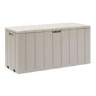 Coffre de jardin BRAVO - Résine - Toomax - Taupe - Capacité 270L - 117,5 x 45 x 56 cm