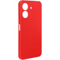 Coque pour Xiaomi Redmi 13C Semi-rigide Soft-touch Mat Rouge