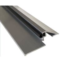 Seuil de porte PMR (Norme Handicap) aluminium avec joint et découpe d'angles (Brut, 930mm) - HOMEWELL