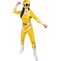 Déguisement Power Ranger Jaune - Funidelia- 118781- Déguisement femme et accessoires Halloween, carnaval et Noel