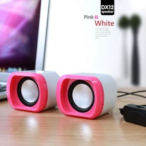 ENCEINTE NOMADE rose-Mini haut-parleur usb DX12 pour ordinateur po