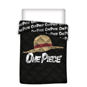 COUETTE Couette imprimée One Piece Noir Chapeau de paille 140x200 cm