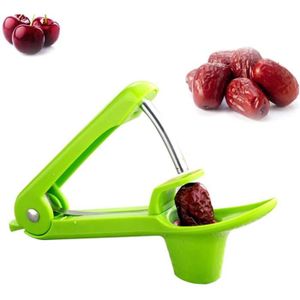 Baifeng Dénoyauteur de cerises et olives Outil de démoulage de noyau Outil de cuisine Gadget portable Vert 