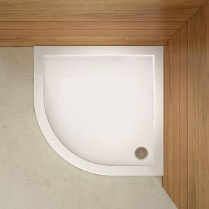 en verre transparent sans receveur de douche 6 mm salle de bain BuyLando Cabine de douche Freja en 1//4 de cercle 90x90x195 cm