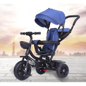 3 en 1 Tricycle Enfant Vélo pour Bébé 1.5-5 Ans - Canne Parentale