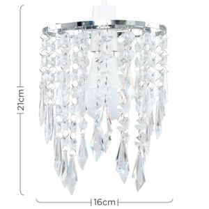 Lustre Abat Jour Et Pampilles Achat Vente Pas Cher
