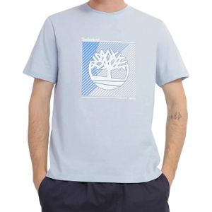 T-SHIRT Tee-Shirt Timberland SS Logo Graphic Bleu /Blanc H