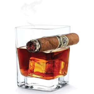 WHISKY BOURBON SCOTCH Verre À Whisky Vintage Avec Support À Cigares[J103