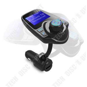 KIT BLUETOOTH TÉLÉPHONE TD® T10 Kit mains libres Bluetooth Transmetteur FM MP3 lecteur de voiture Adaptateur Radio (Bleu)