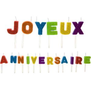 Bougie Joyeux Anniversaire Cdiscount