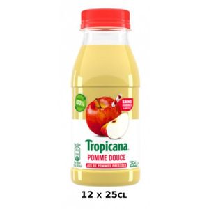 BOISSONS FRUITÉES Jus de Pommes Douces Tropicana 25cl/Bouteille 12 b