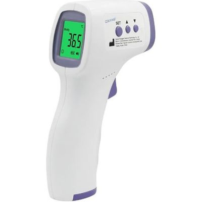 Ensemble de thermomètre frontal infrarouge numérique professionnel thermomètre de fièvre sans contact multifonctionnel