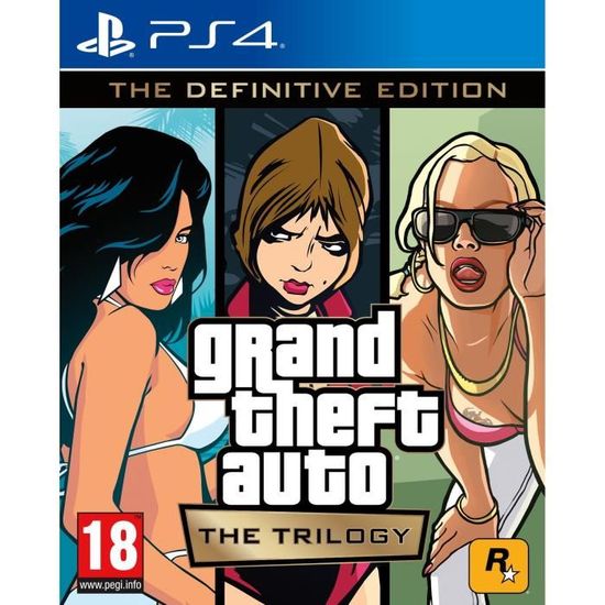 Jeu PS4 - Grand Theft Auto: The Trilogy - The Definitive Edition - Action - Blu-Ray - Grove Street Games