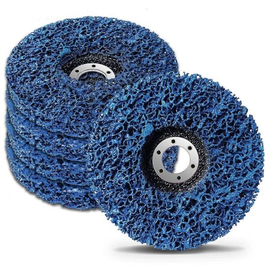 Lot De 4 Disques Non Tissés Abrasifs 76mm + Plateau - Grains 240 320 600 1500 Pour Meuleuse