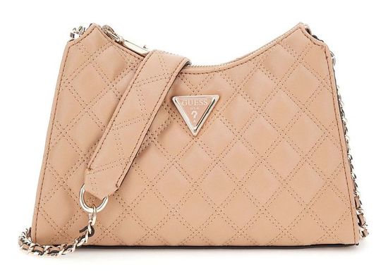 Sac à Bandoulière GUESS Giully Camera Bag - Beige, Polyuréthane - Neuf Avec étiquettes