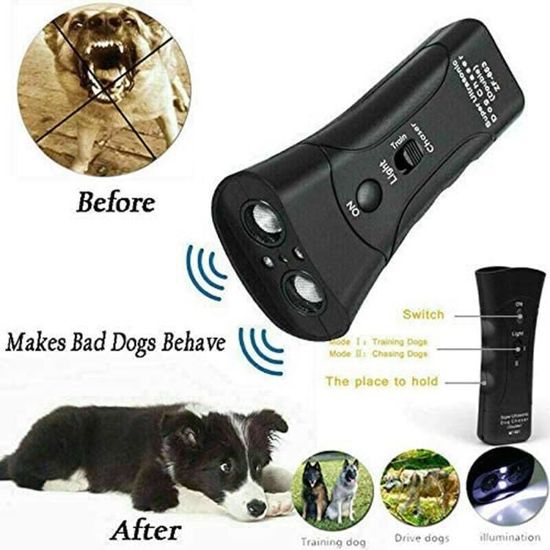 PetgentleUltrasonic Anti Dog Barking Pet Trainer LED Light Gentle