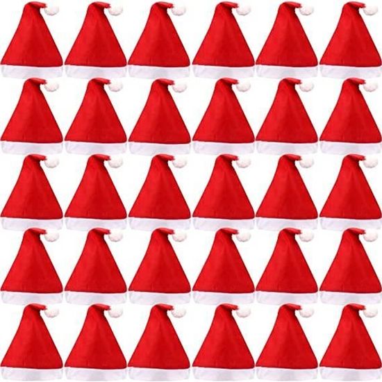 Bonnet De Noël Adulte Unisexe En Peluche - Confortable Et Chaud Pour Fêtes De Fin D'année - 6