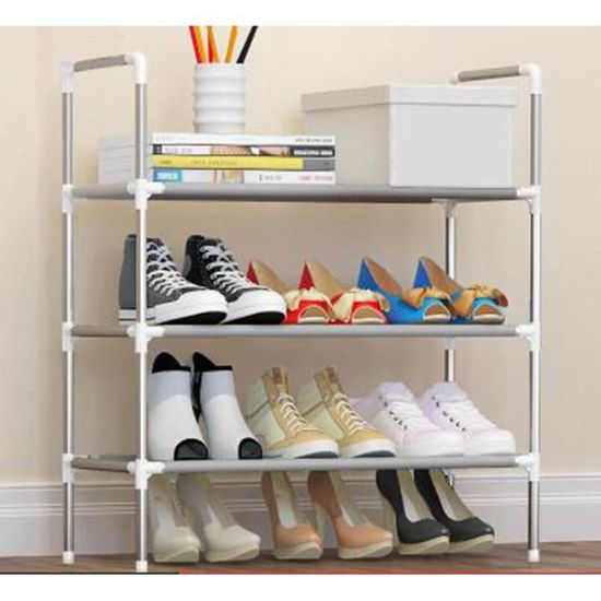 Etagere Range Chaussures 12 Paires 60 30 65cm Mode Salon Achat