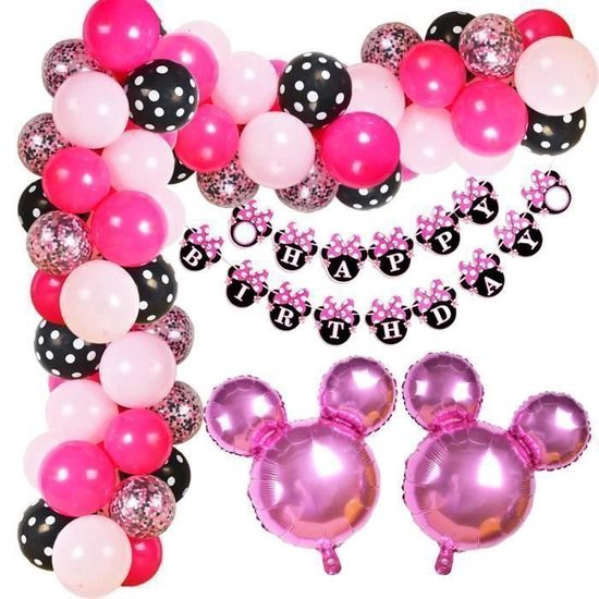 Kreatwow Minnie Mouse Decorations D Anniversaire Minnie Mouse Balloon Garland Arch Kit Pour Filles D Anniversaire Fournitures De Achat Vente Ballon Decoratif Soldes Cdiscount