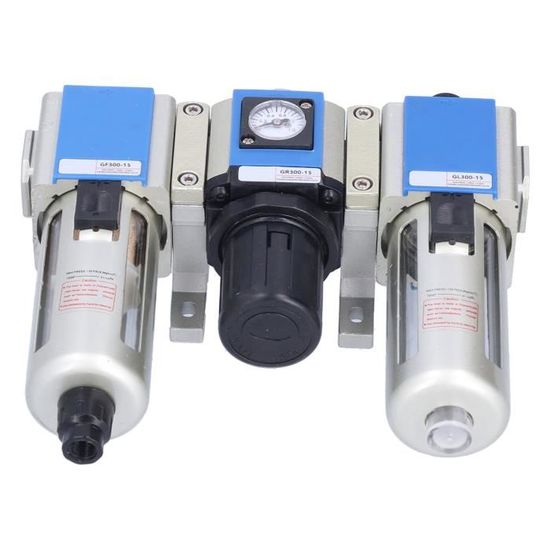 Filtre Régulateur De Pression D'air Comprimé - PT 1/4" - Pour Outil Pneumatique - Avec Manomètre - AFC2000 - 3