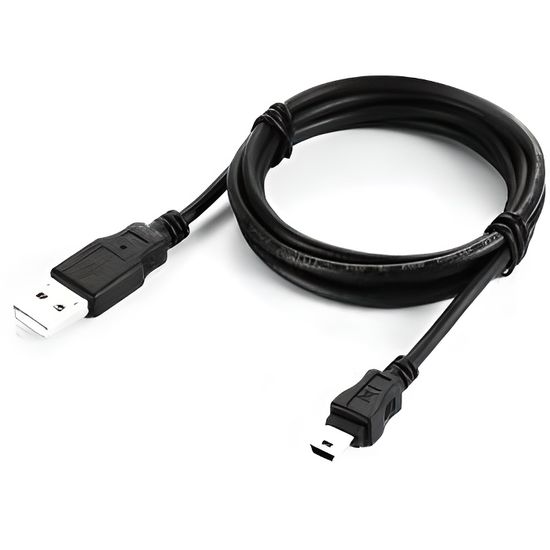 Cable USB mini USB pour PS3 de recharge 1,80 m Cdiscount Informatique