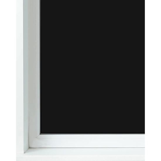 Film De Fenêtre Noir 39X100 Cm - Film Fenetre Vitre - Anti Occultant Fenêtre  Autocollant - Filtre Vitre Opaque - Adhesif Vitr[u2821] - Cdiscount Maison