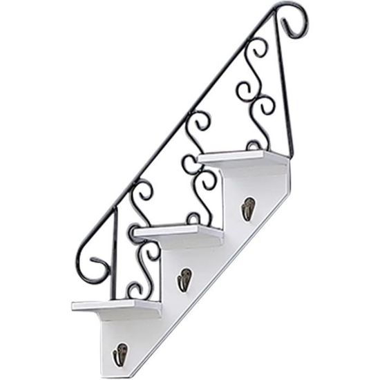 Étagères Décoratives PuckDaddy Elise - Lot De 3 - Rose - MDF - Pour Chambre Enfant