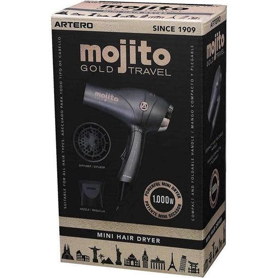 Artero Mojito Gold Haartrockner – 300 G, Stylisch Und Leicht Für Damen & Herren