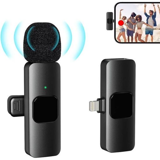 Micro Cravate Sans Fil Lavalier – Compatible IPhone, Android, PC – Réduction De Bruit – Portée 20 M – Pour YouTube, TikTok, Enregistrement - 11