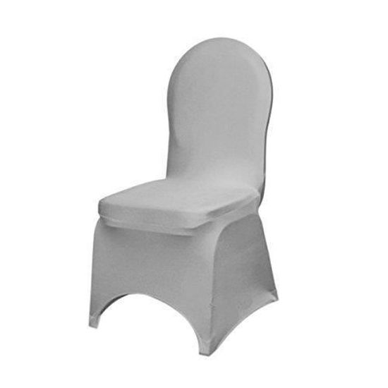Noir-chaise Spandex Lycra Mariage Banquet Anniversaire Fête 100