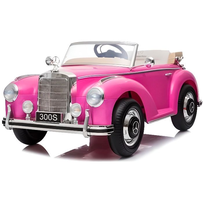 Mercedes Classique 300s Rose - Voiture Buggy électrique pour enfant avec batterie et télécommande