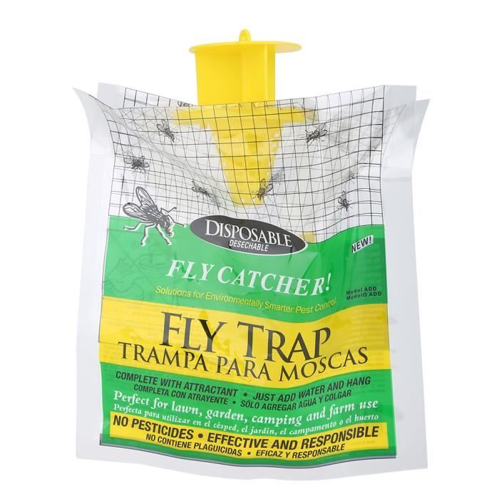 Attrapeur de mouche jetable - extérieur imperméable à la pluie une fois fly-killing sac de piège à mouches -DUO