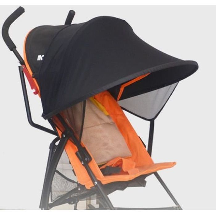 Bébé Poussette Anti-UV Pare-soleil pour Poussette Ombrelle Universel Poussette Accessoires Noir