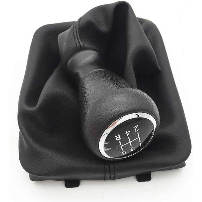En cuir 5 vitesse Manuel De Voiture Bâton de Trains Levier de vitesses Bouton pour Peugeot 206 306 307 308 3008 Citroen C2C3C4