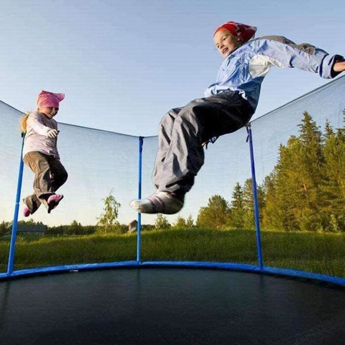 Filet de protection pour trampoline, filet de remplacement pour trampoline de jardin de 10 pi, résistant déchirures, filet seulement